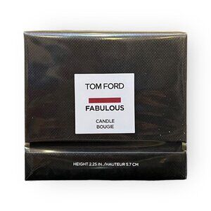 Tom Ford Fabulous Candle Bougie In Sleek Black Packaging 2.25 In. Height